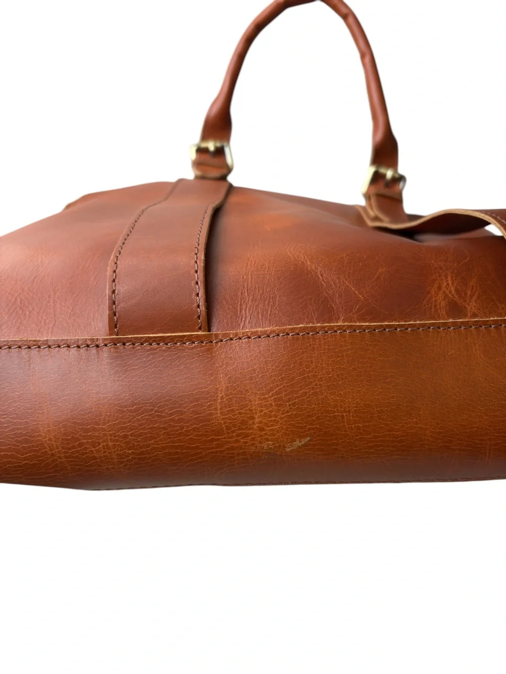 Classic Leather Slim Travel/Laptop Bag 16.5” L x 3.75” W x 13.75”H